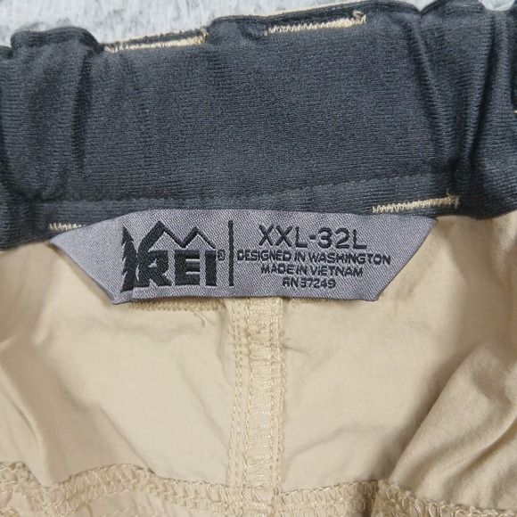 REI Convertible Cargo Pants‎ Men's XXL 32L Tan Nylon Hiking Outdoor - Picture 5 of 11
